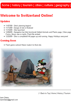 Switzerland Online site link