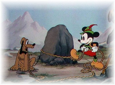 Mickey on the Alps!